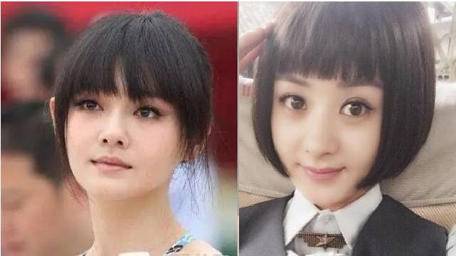 方脸赵丽颖明星图,赵丽颖鹅蛋脸图片大全