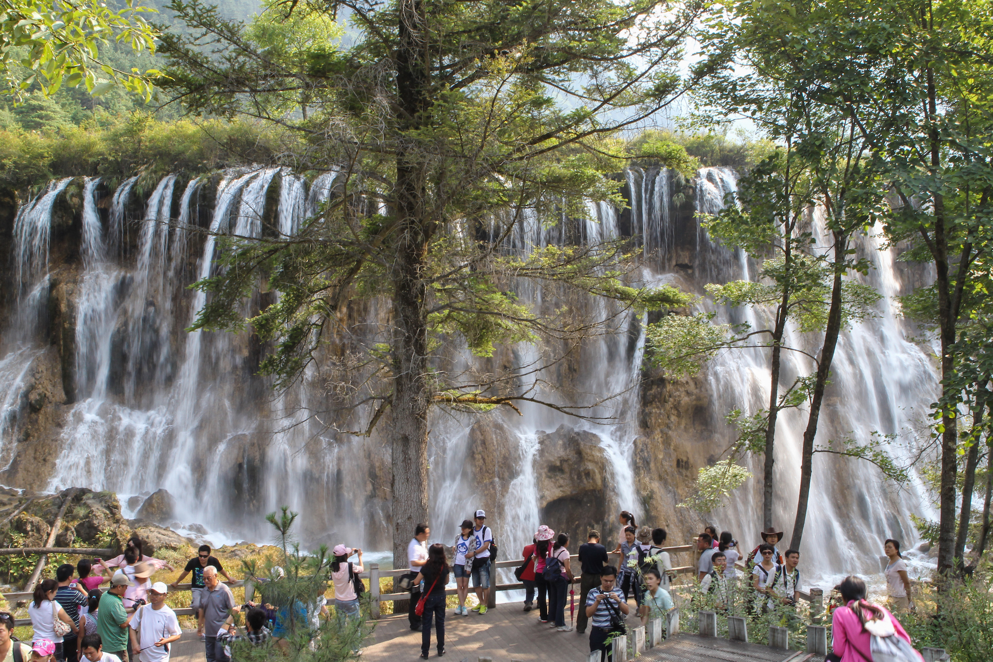地震前的九寨沟美景,航拍地震前九寨沟所有景点