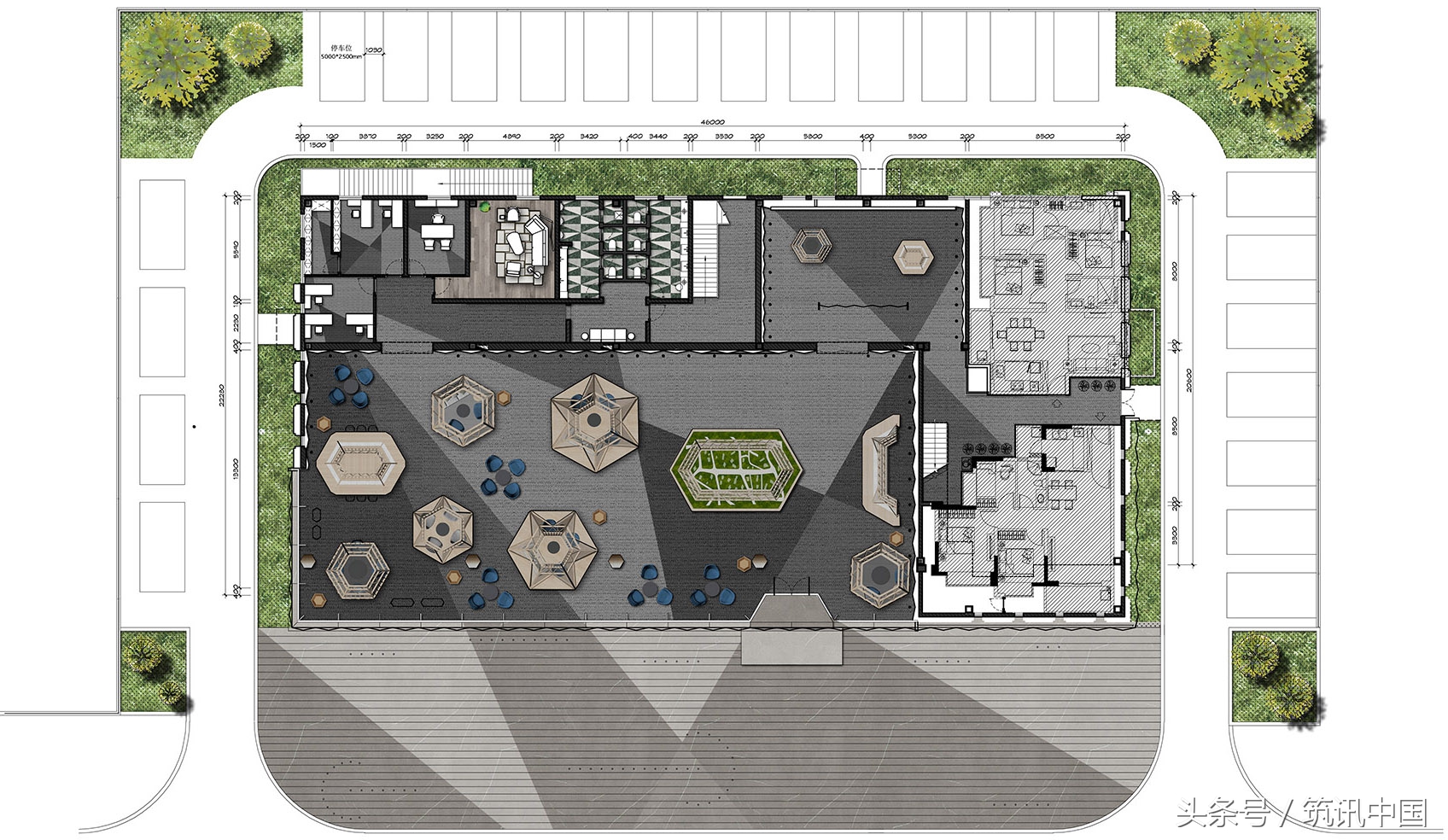 筑讯设计：将“凉亭”置入洽谈区的销售中心——东莞鼎峰悦境