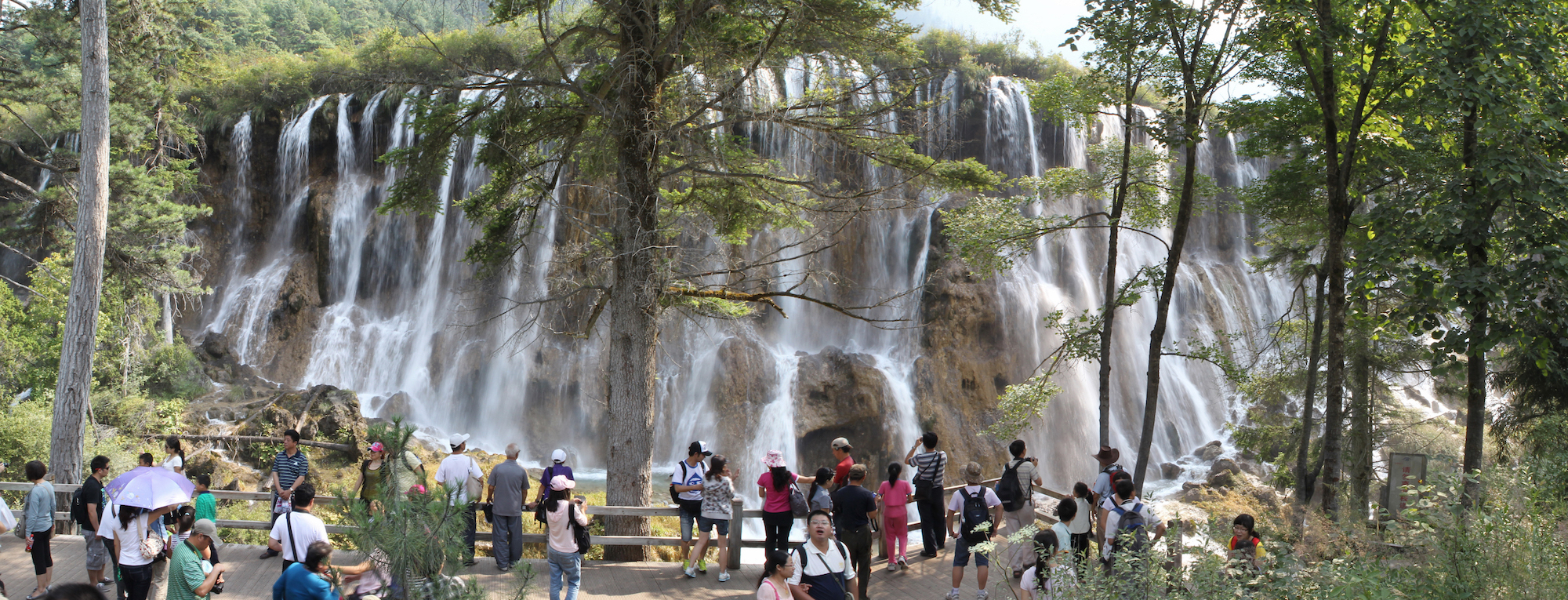 地震前的九寨沟美景,航拍地震前九寨沟所有景点