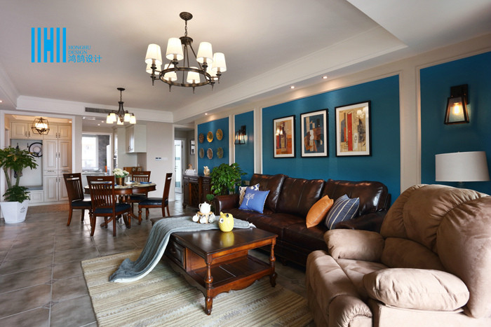 芜湖装修鸿鹄设计最新作品：◤天天天蓝◢165㎡简美