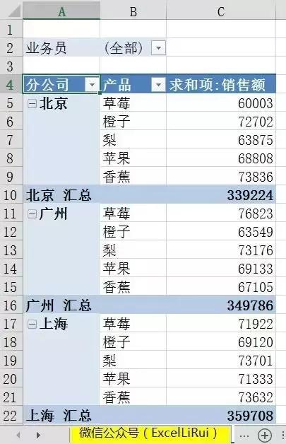 EXCEL2016数据透视表经典布局,excel技巧数据透视表教程