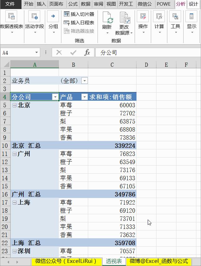 EXCEL2016数据透视表经典布局,excel技巧数据透视表教程