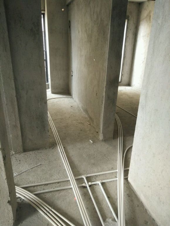 水电布线图现场,水电施工对比图