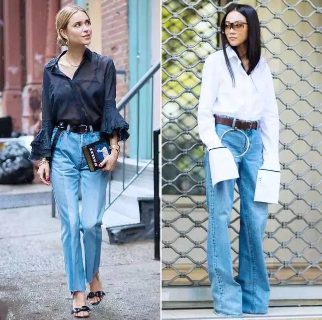 穿牛仔裤扎腰带还是不扎腰带好看,牛仔裤腰太松了有什么好看的腰带