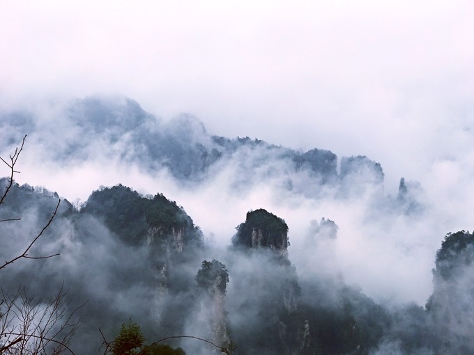 七天六晚长沙张家界吃货视角带你领略冰天雪地的张家