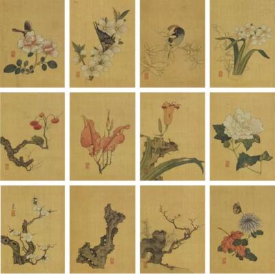 陈洪绶笔下的花鸟草虫,陈洪绶草虫画