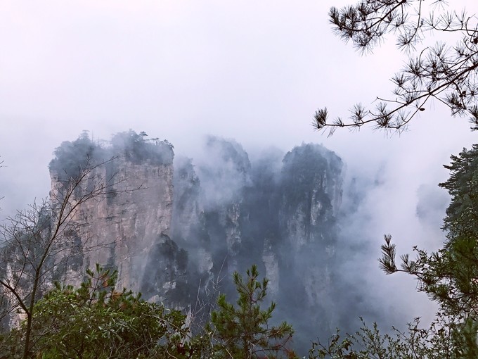 七天六晚长沙张家界吃货视角带你领略冰天雪地的张家