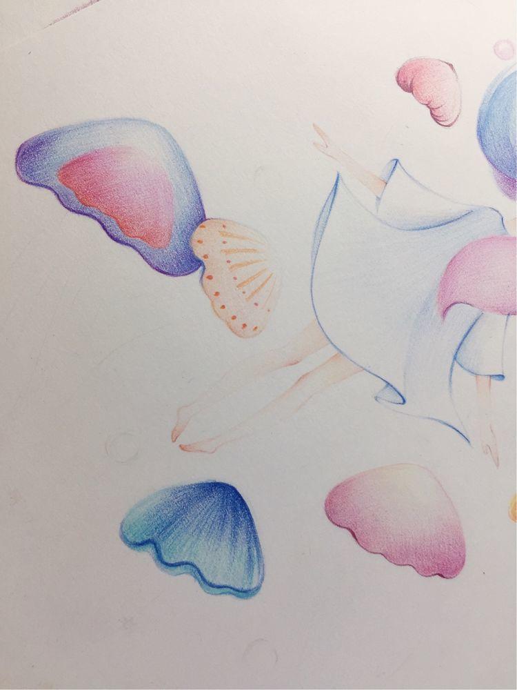 水母精灵的画法,水母精灵绘画教程