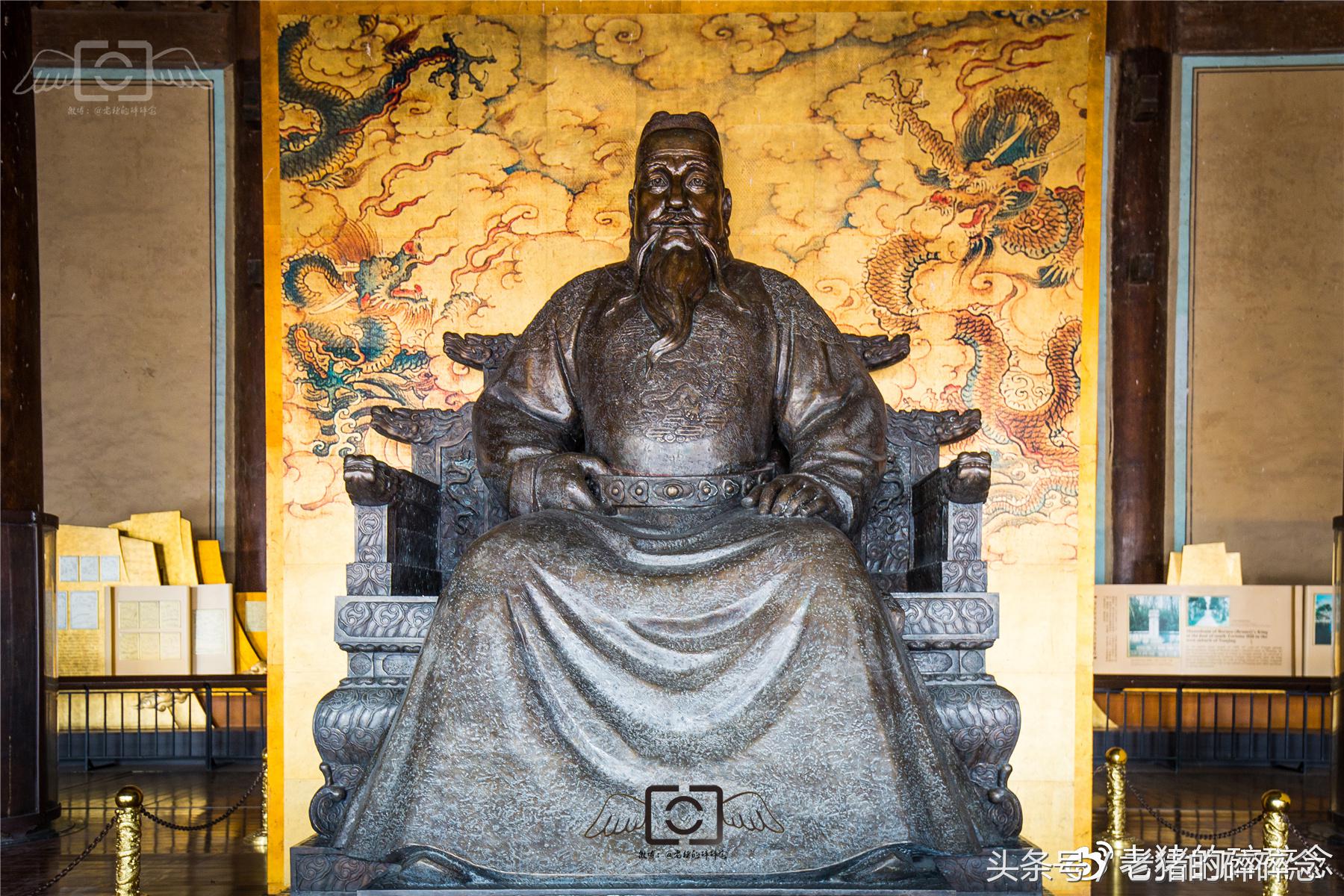 明十三陵长陵旧照,明十三陵之朱棣长陵100年前的样子