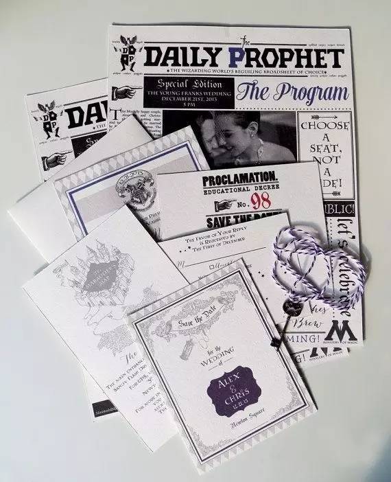 最具创意的婚礼邀请函,那些惊艳你的婚礼请柬