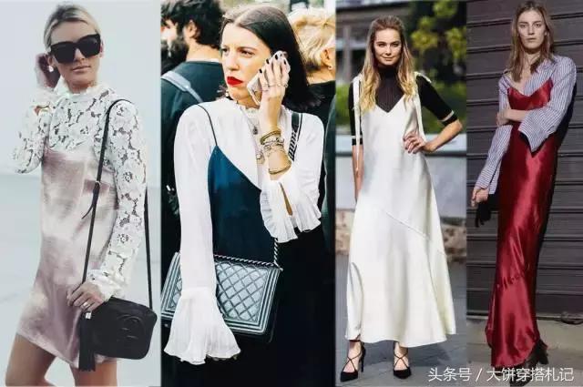 缎面睡衣风,质感女式睡衣中长款缎面