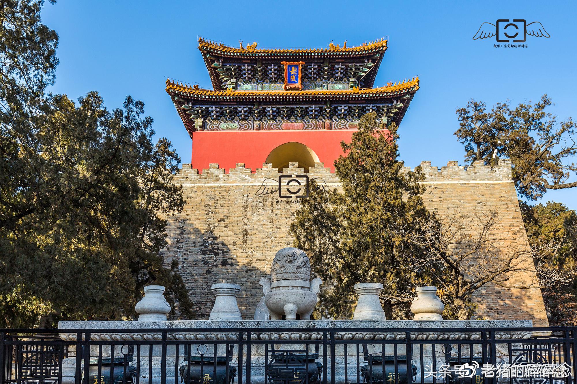 明十三陵长陵旧照,明十三陵之朱棣长陵100年前的样子