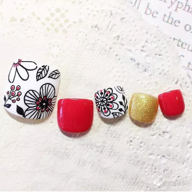 美甲推荐款式仙女,美甲推荐小花