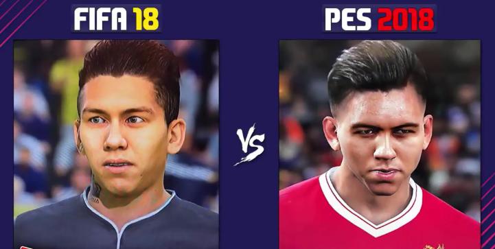 pes2018对战,实况足球2018和fifa18