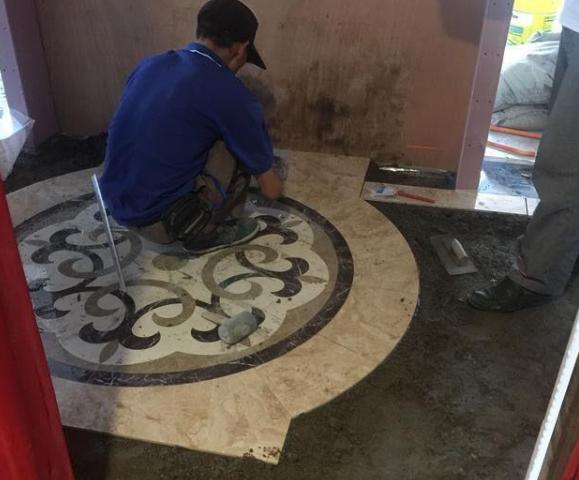 地面拼花瓷砖效果图大全集,2020最流行客厅地面瓷砖拼花图案