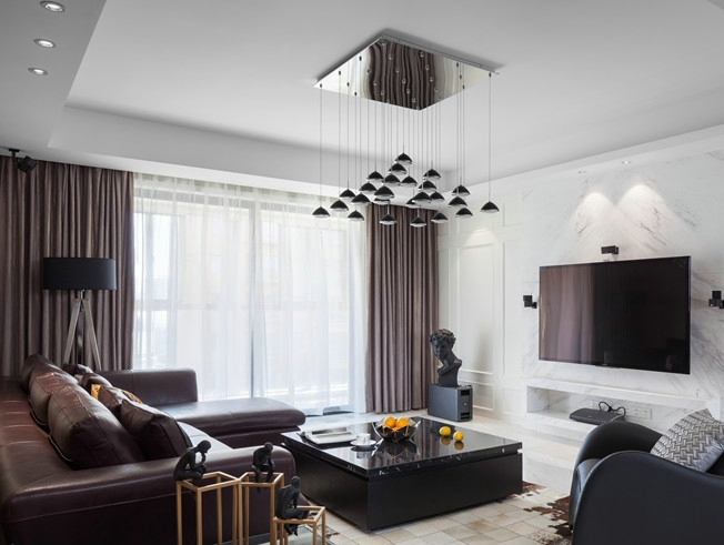 半包7万，常州莱蒙城A1户型，126平三室两厅，吊顶灯真独特