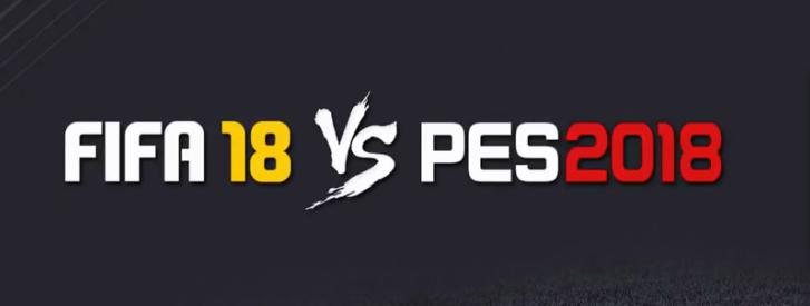 pes2018对战,实况足球2018和fifa18