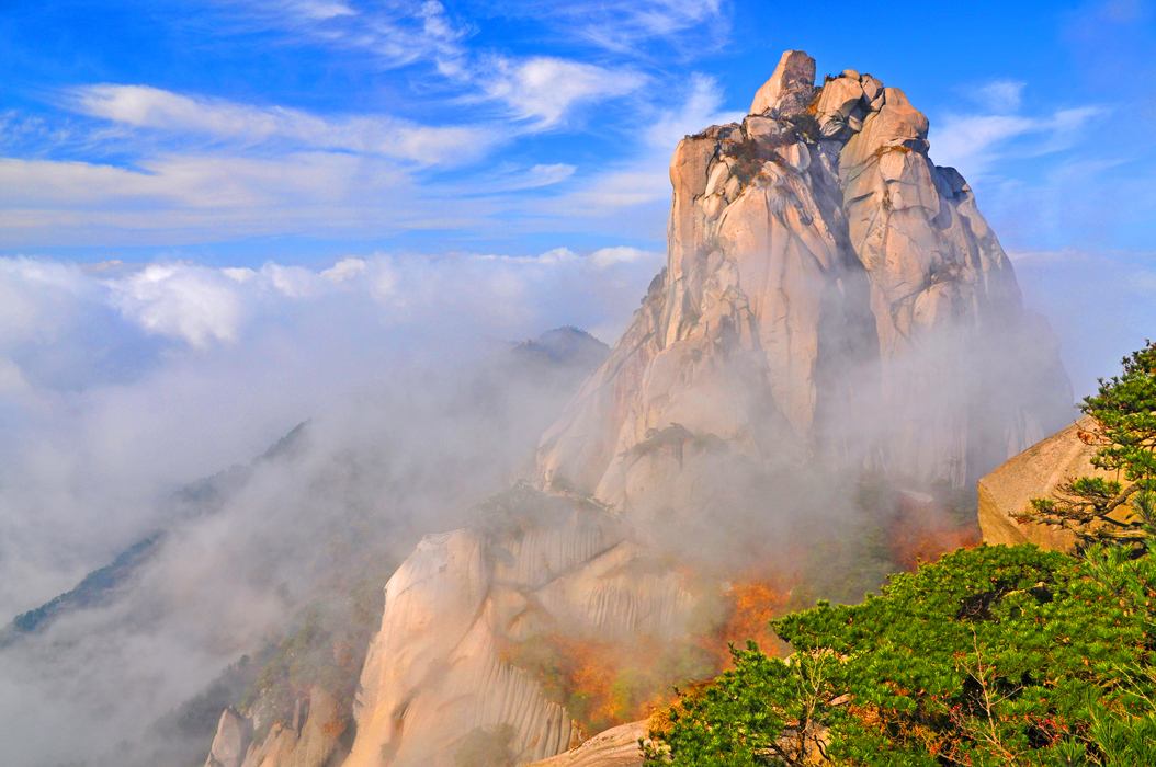 壮美的天柱山,神奇的天柱山雄伟壮观