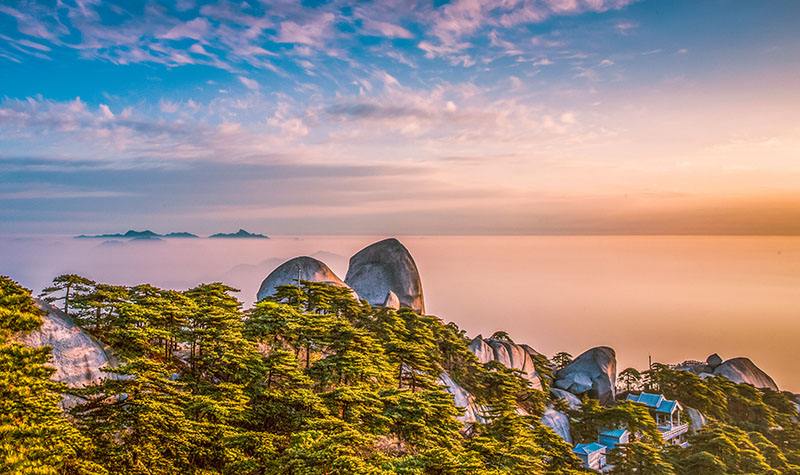 壮美的天柱山,神奇的天柱山雄伟壮观