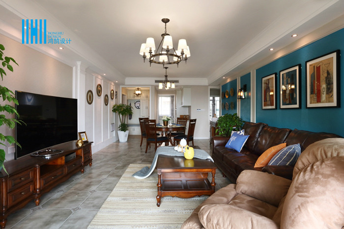 芜湖装修鸿鹄设计最新作品：◤天天天蓝◢165㎡简美