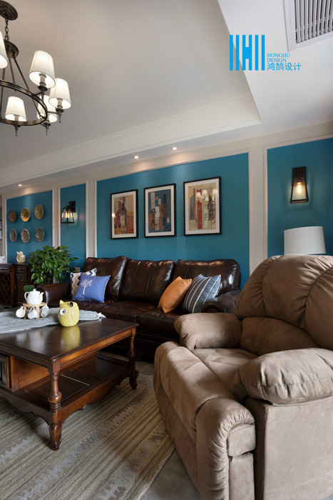 芜湖装修鸿鹄设计最新作品：◤天天天蓝◢165㎡简美