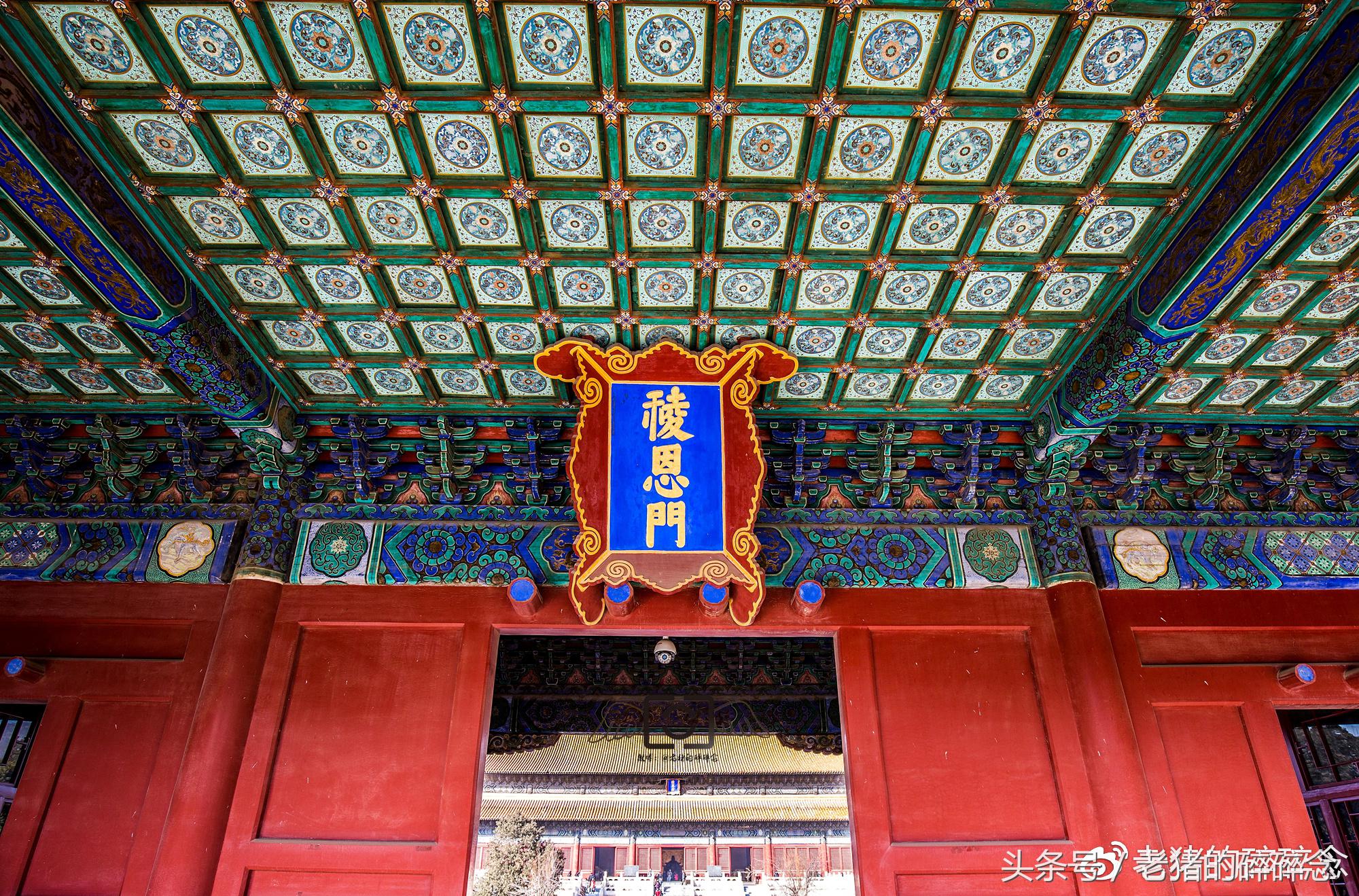 明十三陵长陵旧照,明十三陵之朱棣长陵100年前的样子