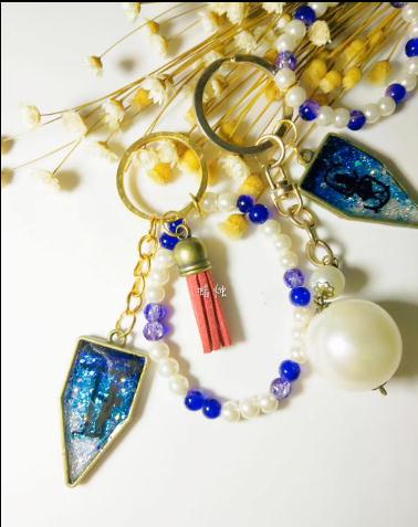 手工水晶珠项链教程,手工制作珍珠水晶项链