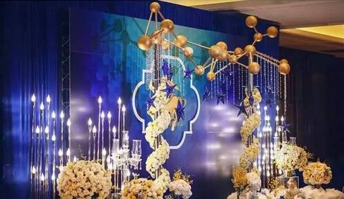 星空梦幻婚礼场景布置需要多少钱,星空厅婚礼现场适合穿什么婚纱