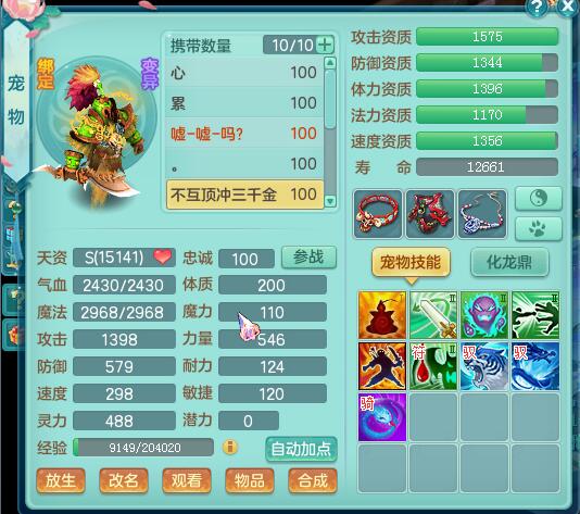 神武2装备,神武2宠物打什么书