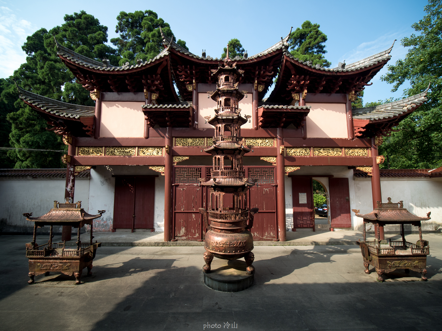 华顶千年杜鹃林,天台山石梁瀑布华顶杜鹃