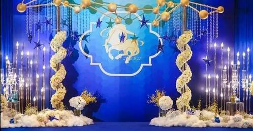 星空梦幻婚礼场景布置需要多少钱,星空厅婚礼现场适合穿什么婚纱