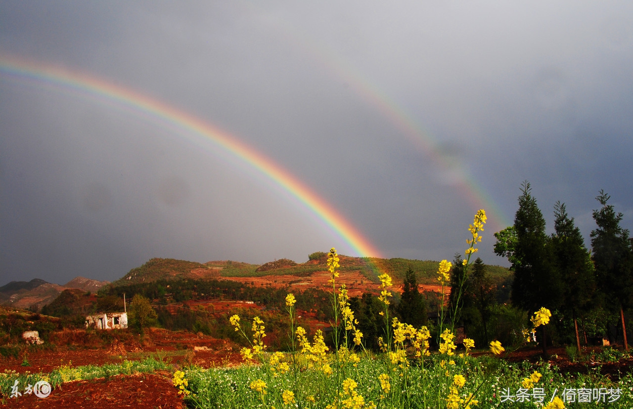 描写彩虹的经典古诗,当代人描写彩虹的诗句