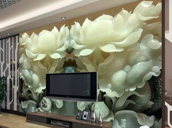 玉雕背景墙,岫岩玉雕背景墙