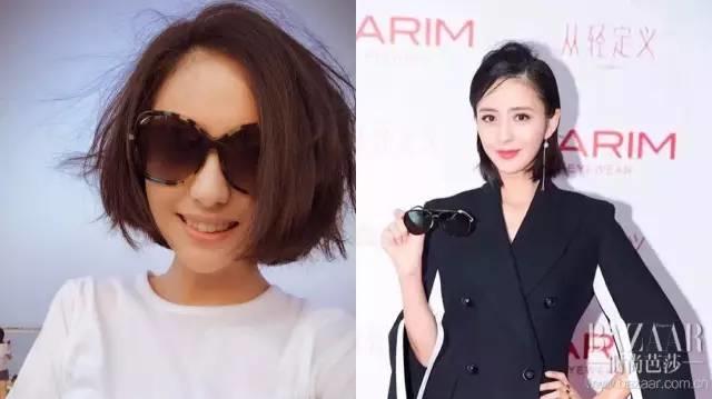 杨幂换上佟丽娅同款油头,杨幂同款发型齐肩内扣