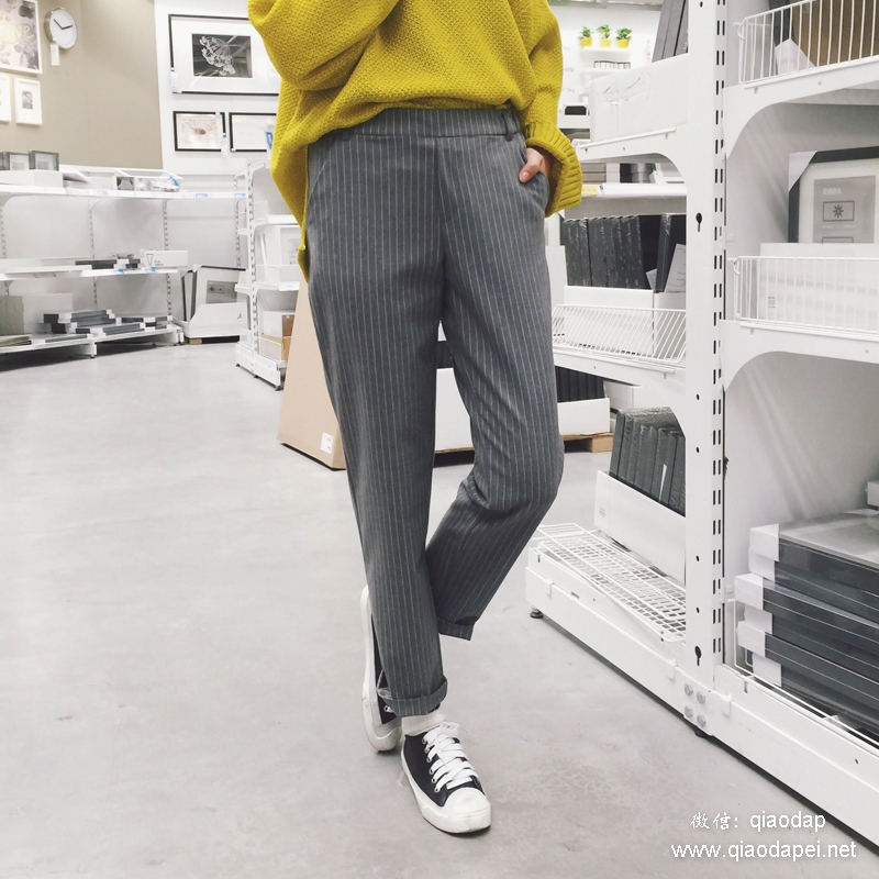 休闲裤男款夏季腿粗,运动散腿休闲裤女款