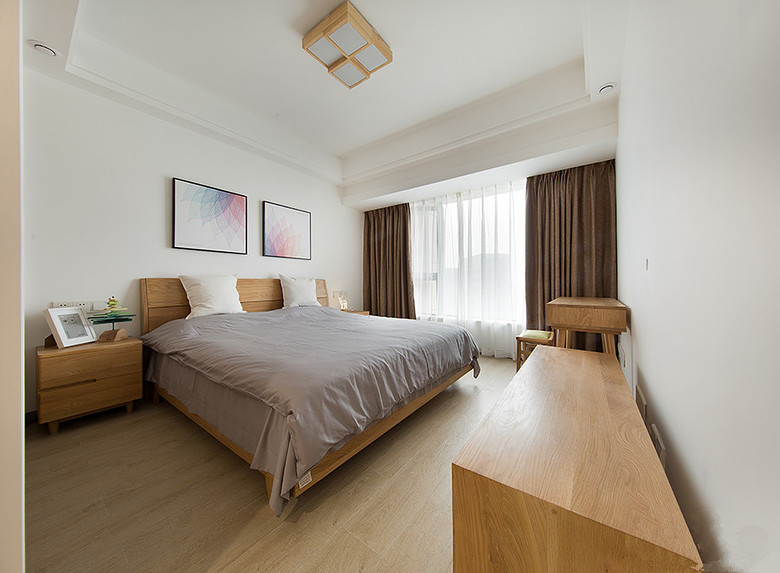 家装案例分享140现代简约风,装修原木风13万自己设计