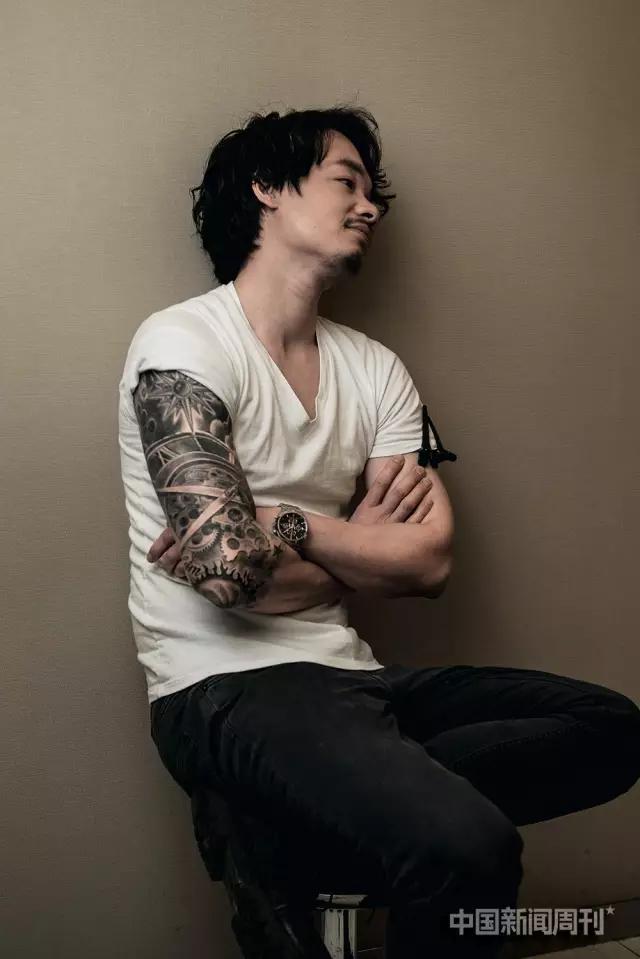 张扬身上的纹身花臂,张扬的纹身高清图片