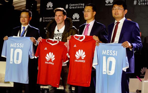 华为签约梅西品牌大使,梅西与华为