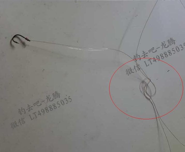 抛竿串钩钓鱼绑线全套方法,用一根鱼线绑一串钩钓鱼