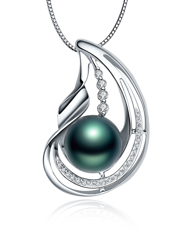 珍珠吊坠天然珍珠正品圆,珍珠吊坠925珍珠价格