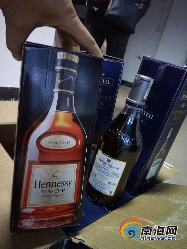 海口惊现假酒,市场监督管理局查获假冒名酒