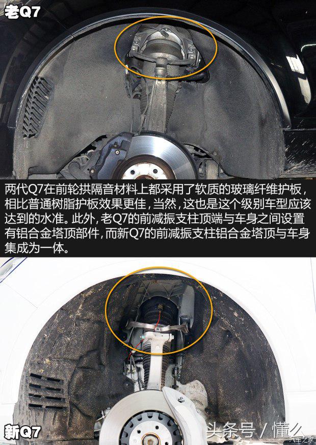 卡宴底盘和奥迪q7底盘区别,奥迪q7和a8底盘的区别