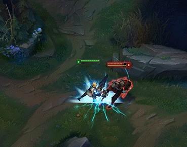 冠军之刃锐雯2016和原版特效,英雄联盟锐雯兔女郎皮肤特效