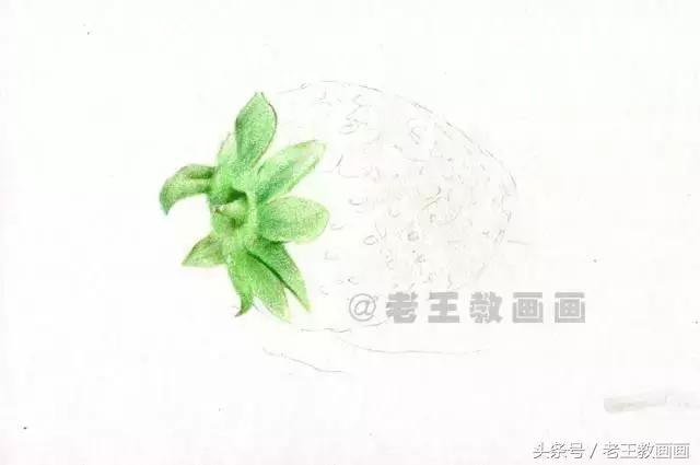 彩铅草莓步骤简单,彩铅草莓教程步骤图片