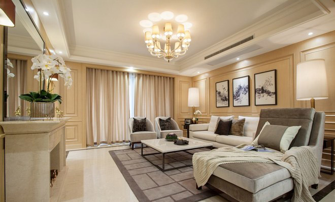 檀香湾150平格局,高端轻奢风123平方四房二厅