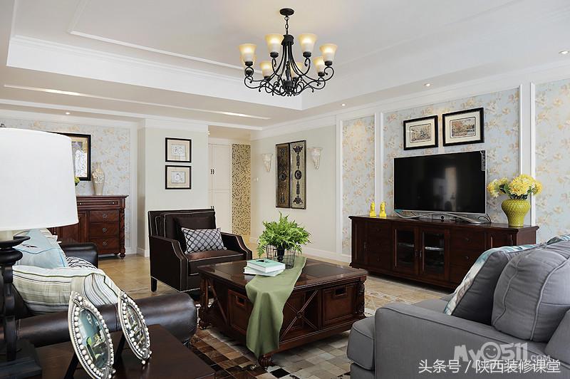 45平美式现代风格,美式现代混搭风格70平