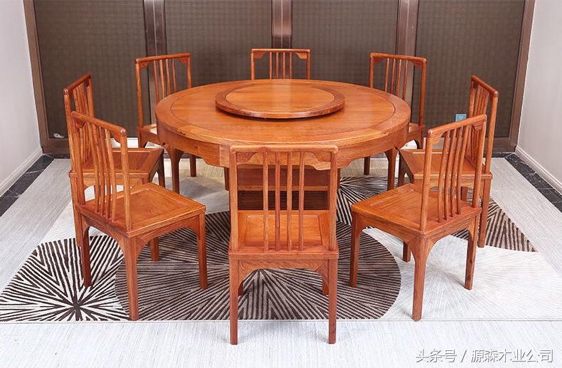 红木餐桌怎么选,红木餐桌圆形好还是圆方好
