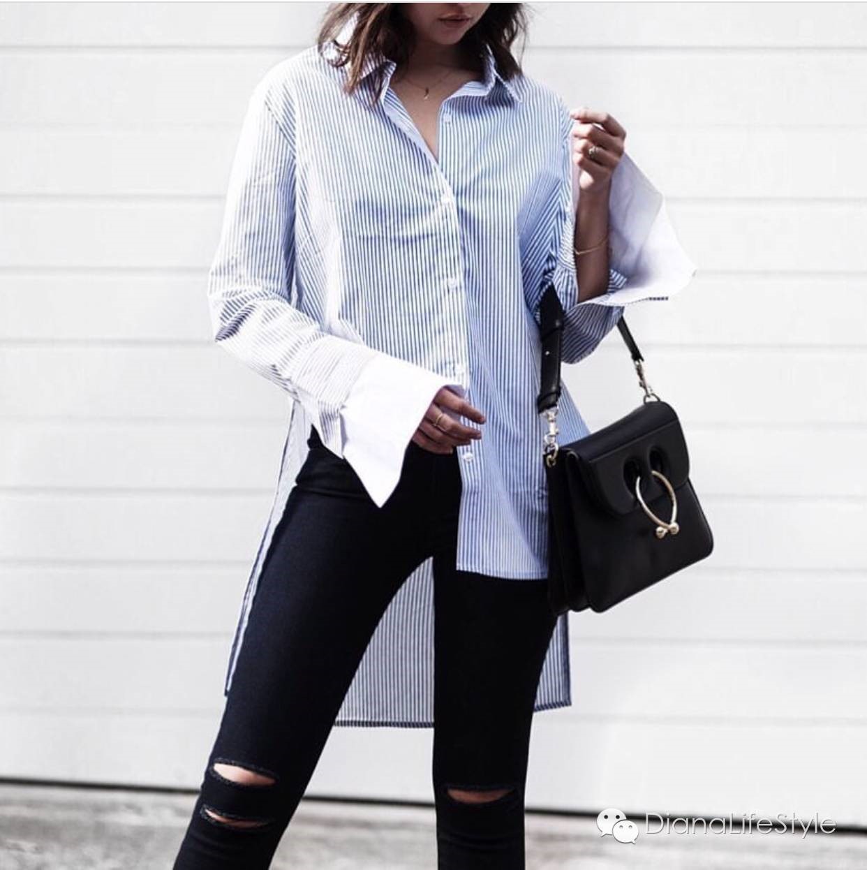 袖子设计感衬衫怎么搭配,衬衫怎么穿最有设计感