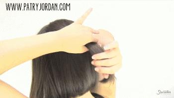 头发乱怎么扎低丸子头,头发尴尬期的各种扎法